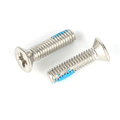 304不銹鋼鎖緊膠NYLOK藍(lán)十字槽#1沉頭螺釘Q/DM-A-2012